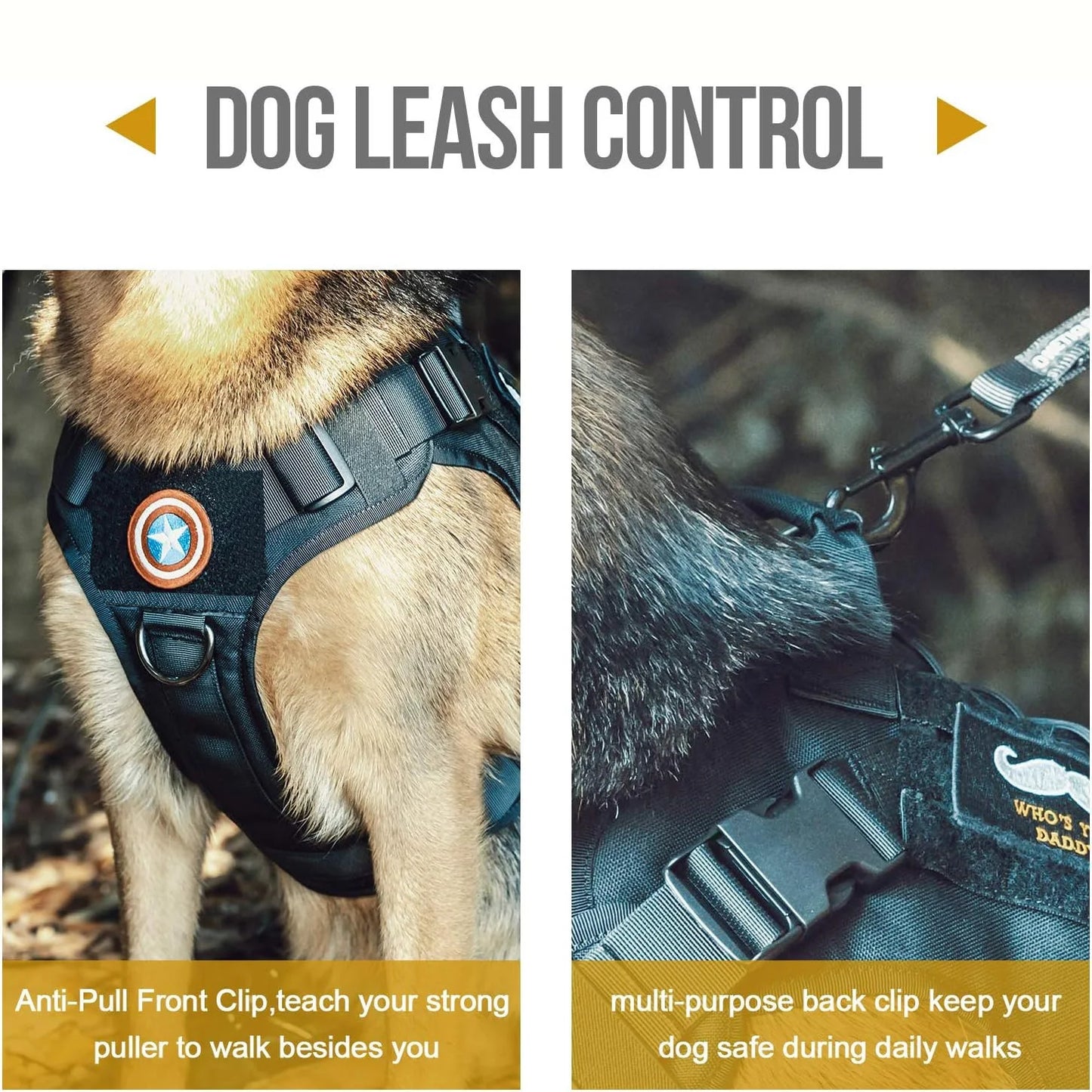 PeakPaw Tactical Dog Harness — No-Pull, No-Slip, Built for Large Breeds